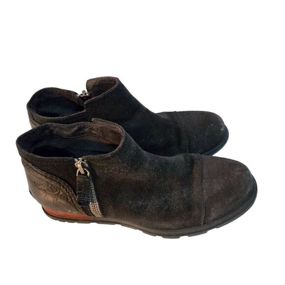 Sorel Major Low Suede Leather Black Chukka Boot Size 8 - Picture 1 of 8